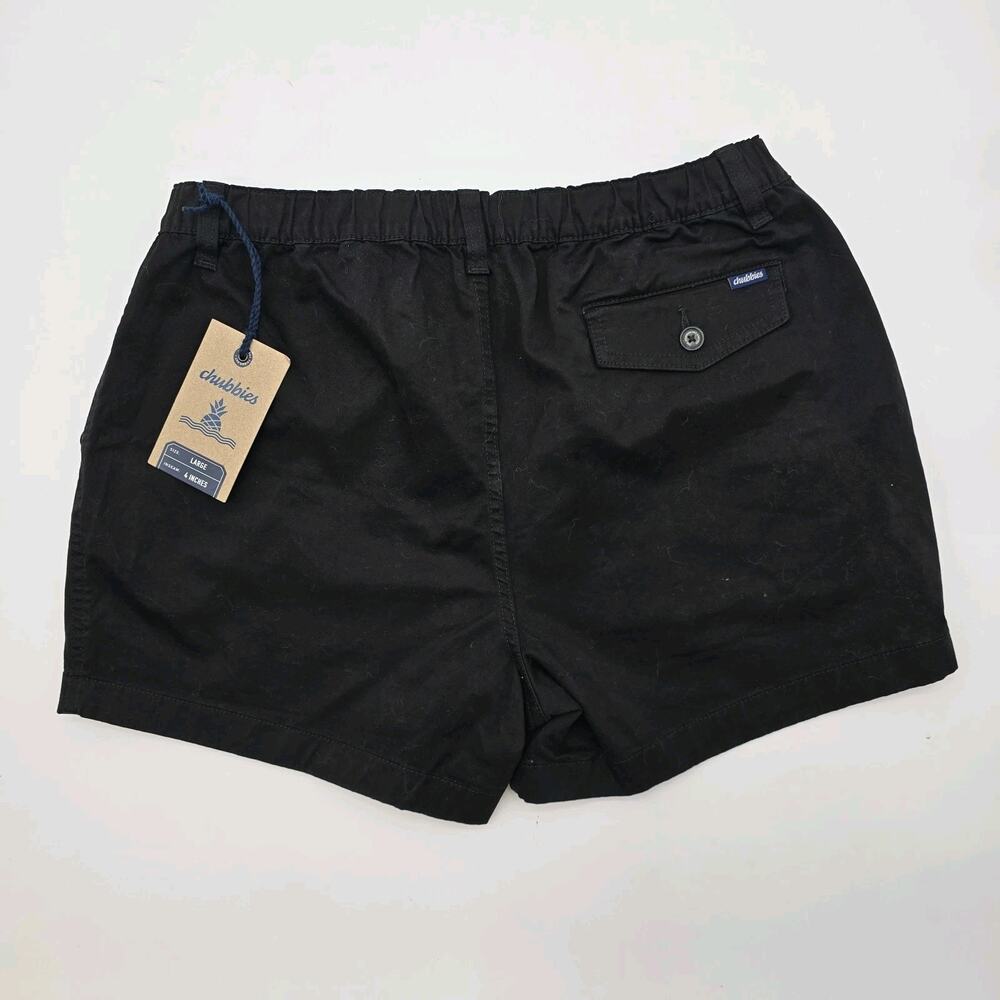 Chubbies Shorts Mens 5.5 Inch Black Chino Originals Stretch Twill Stormies